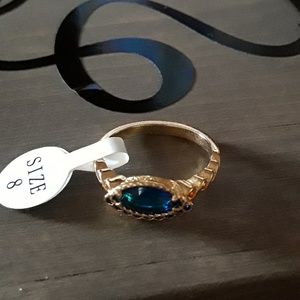 Sapphire and gold ring